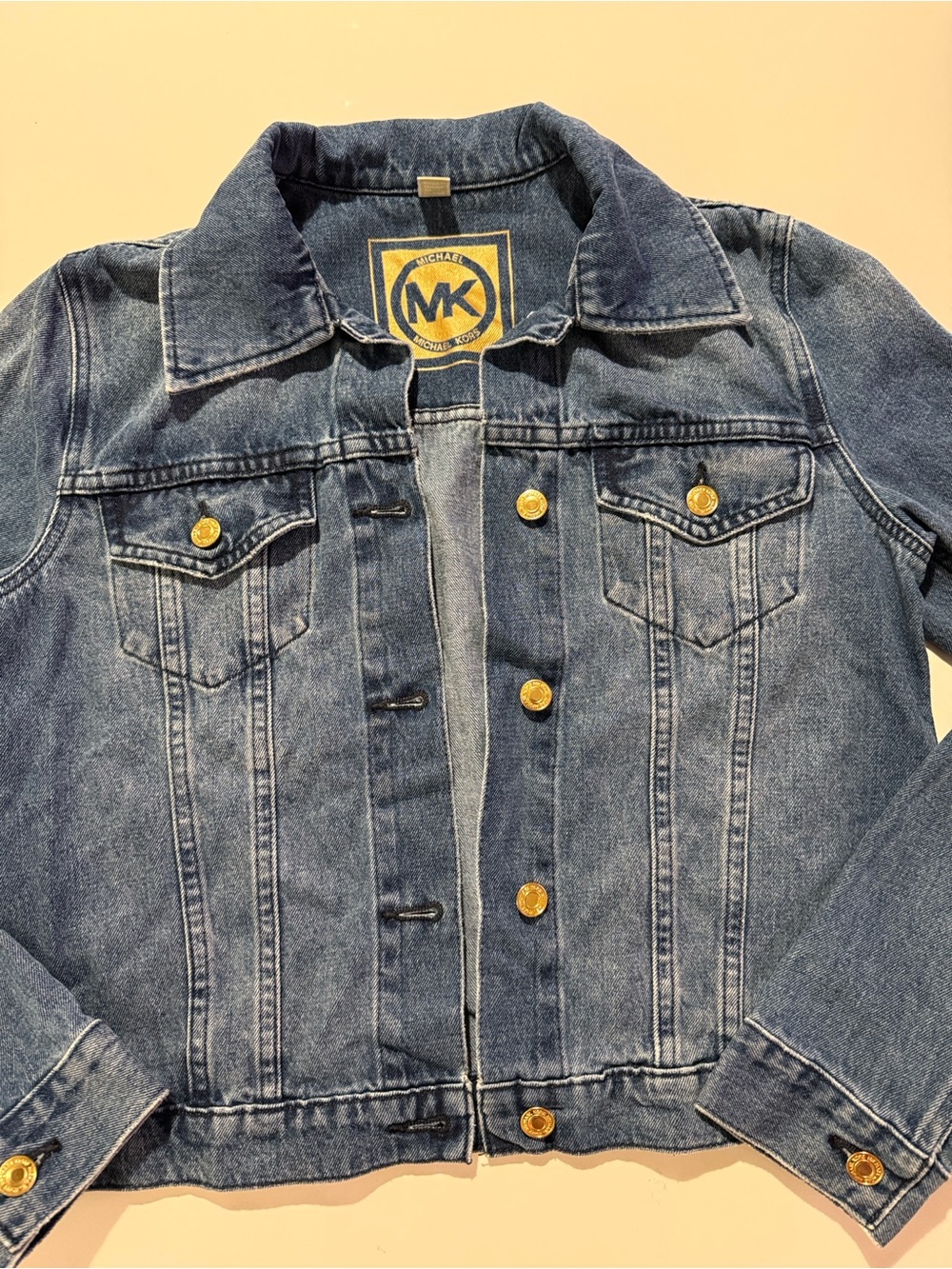 Michael Kors Women’s Jean Jacket Medium Trucker Jacket - Picture 7 of 15